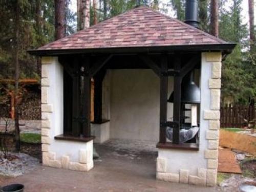 Строим беседку с барбекю из кирпича. Преимущество беседки из кирпича 12