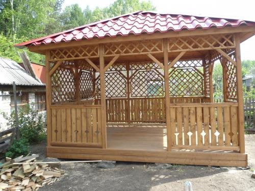 Как выбрать материал для стен беседки. Распространенные материалы для обшивки