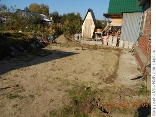 Как правильно выровнять площадку для строительства беседки. Как мы делали площадку под шатровую беседку и автостоянку