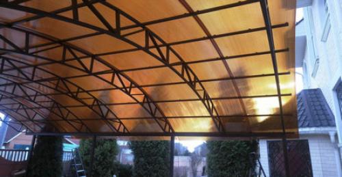 Как сделать навес из поликарбоната своими руками: простой способ 07