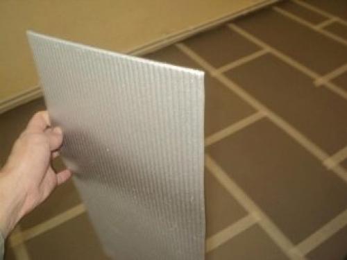 Подложка для монтажа теплого водяного пола. Синтетические подложки 02 Подложка для монтажа теплого водяного пола. Синтетические подложки 02