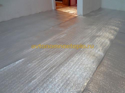 Подложка под теплый пол инфракрасный. Какую подложку стелить под пленочный теплый пол