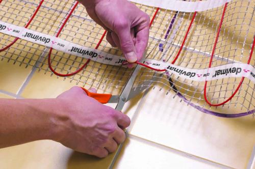 Монтаж электрического теплого пола под плитку. Электрический теплый пол под плитку