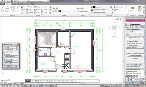 Разметка для теплого пола. Принципы проектирования теплого пола
