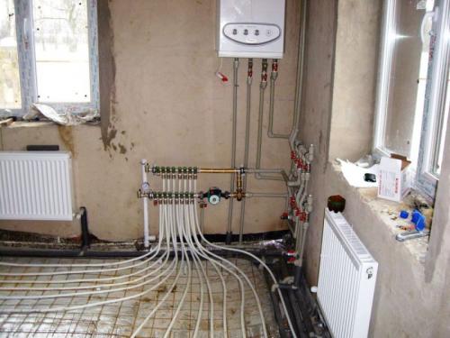 Как правильно подключить тёплый водяной пол к котлу. Как подключить котёл к напольной магистрали? 01 Как правильно подключить тёплый водяной пол к котлу. Как подключить котёл к напольной магистрали? 01