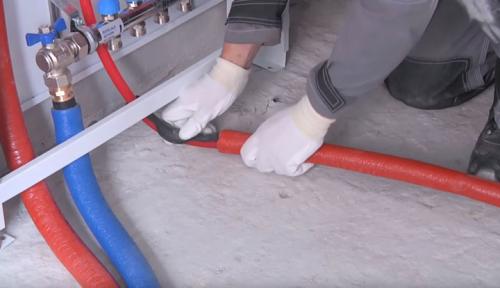 Теплый пол водяной коллектор. Подключение труб теплого пола к гребенке