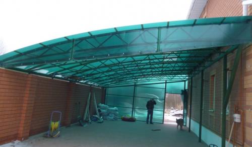 Навес для машины из поликарбоната. Особенности и разновидности 20 Навес для машины из поликарбоната. Особенности и разновидности 20