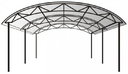 Навес для машины односкатный чертеж. Типы навесных строений