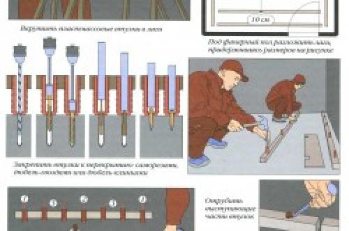 Обрешетка пола под фанеру в квартире. Подготовка 01