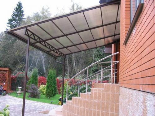 Каркас для навеса из металла. Конструкция и составление сметы