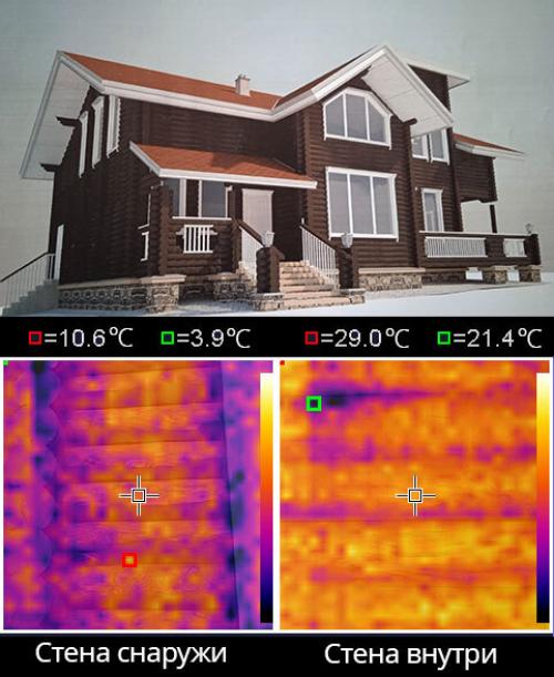 Каковы основные недостатки теплоизоляции стен деревянного дома в Москве. Почему вам не понравится жить в срубе или брусовом доме без дополнительного утепления. Тепловизионное обследование щеледома из оцилиндровки