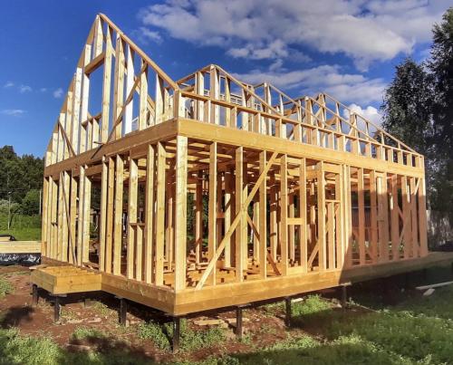 Как построить каркасный дачный домик своими руками: Часть 1 06