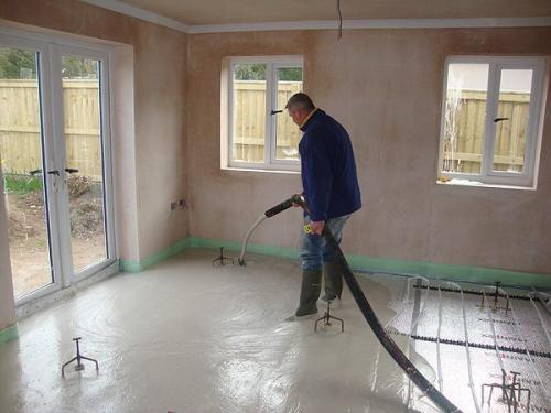 Бетонная стяжка в каркасном доме. Как сделать пол в каркасном доме своими руками: схема