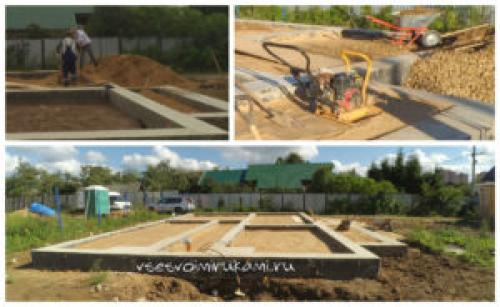 Песок для полов по грунту. Полы по грунту в частном доме своими руками. Част.  Подготовка. Песок и щебень.