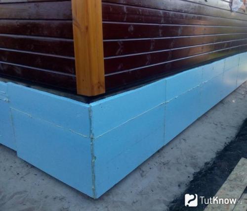 Как самому утеплить фундамент и цоколь дома пеноплексом. Почему наружное утепление лучше 02