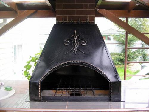 Схема дымохода печи барбекю. Различные печи барбекю из кирпича: проекты, фото, чертежи 06