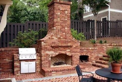 Схема дымохода печи барбекю. Различные печи барбекю из кирпича: проекты, фото, чертежи 03