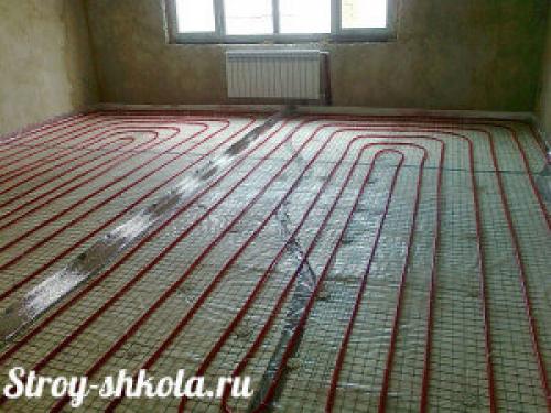 Как делают теплый пол от отопления. Делаем теплый пол от отопления своими руками