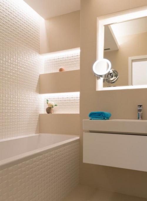 Теплый или холодный свет в ванной. Правильное освещение в ванной комнате, лучшие идеи, более 30 фото