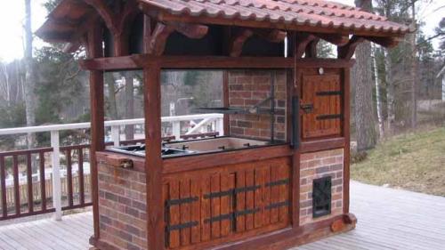 Красивые беседки с мангалом. Ваша беседка с мангалом: важные детали