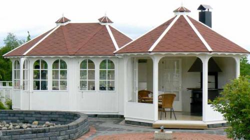 Красивые беседки с мангалом. Ваша беседка с мангалом: важные детали