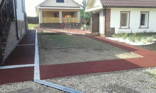 Резиновое покрытие для двора. Резиновые дорожки для дачи: особенности материала, мастер-класс по укладке и монтажу на различные поверхности, интересные идеи дизайна дорожки (фото + видео)