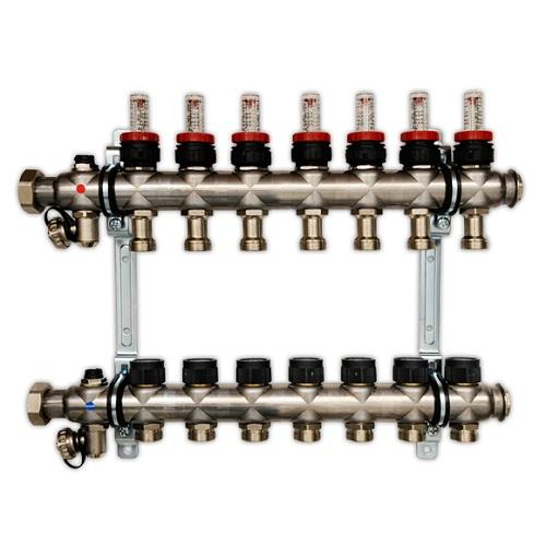 Какие затраты связаны с установкой и эксплуатацией водяного теплого пола. Установка коллектора и смесительного узла с насосом