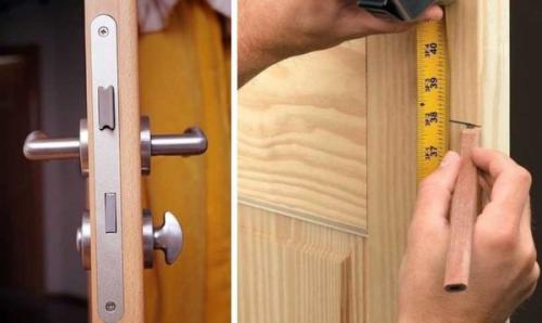Установка замка с ключом в межкомнатную дверь. Как врезать замок в межкомнатную дверь: пошаговые фото