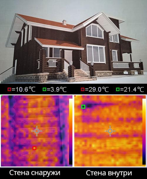 Как оценить состояние текущей утеплительной системы дома из бруса. Почему вам не понравится жить в срубе или брусовом доме без дополнительного утепления. Тепловизионное обследование щеледома из оцилиндровки