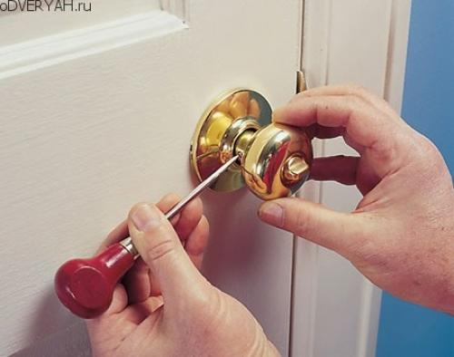 Врезка замка в межкомнатную дверь размеры. Подготовительный этап