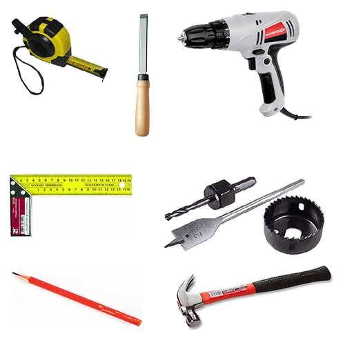 Врезка замка в межкомнатную дверь размеры. Нужные инструменты для монтажа