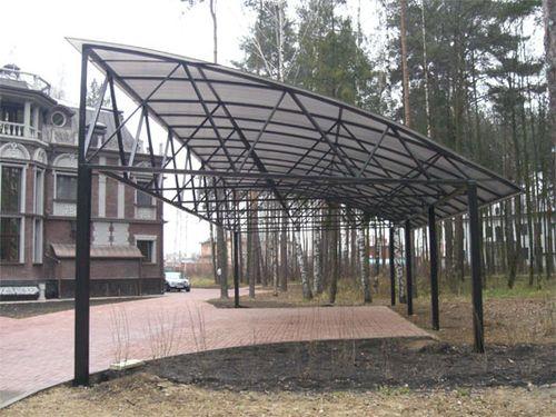 Односкатный навес из поликарбоната. Как построить односкатный навес из поликарбоната